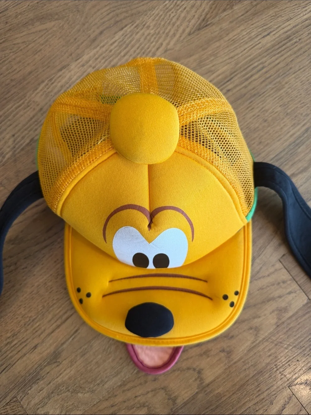 Disney Pluto Character Yellow Kids Cap